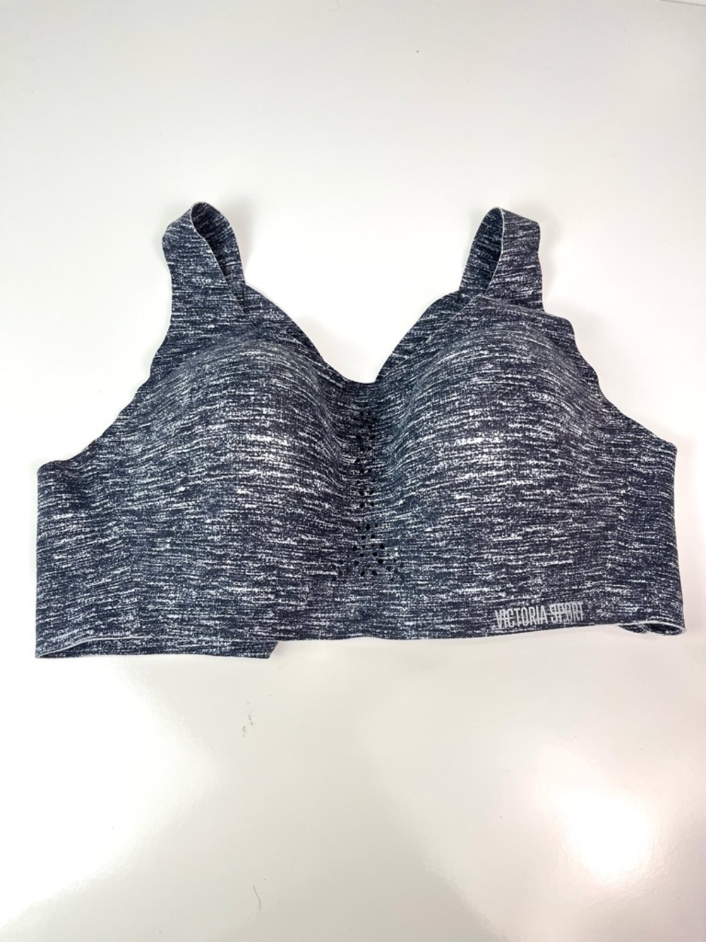 Victoria's Secret Sport Angel Max Sports Bra Black Grey Heathered Sz 38C